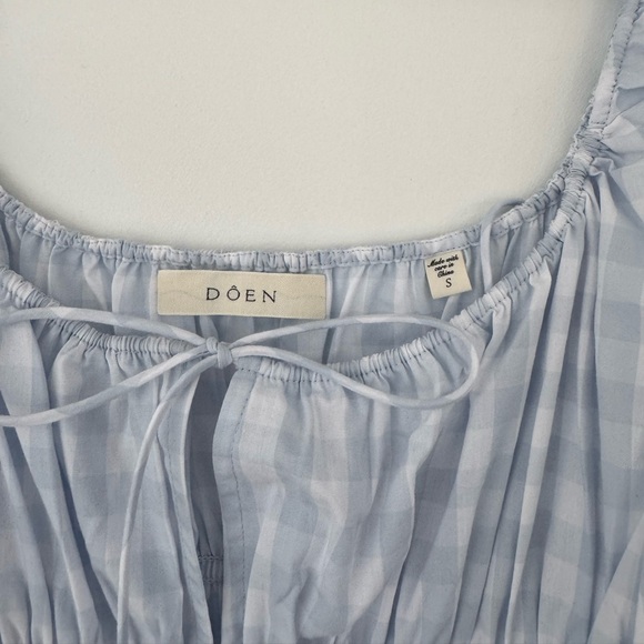 Dôen QUILLA DRESS in MARJORIE GINGHAM size S NWOT - Picture 4 of 6
